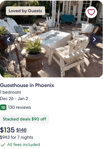 guesthouse in phoenix